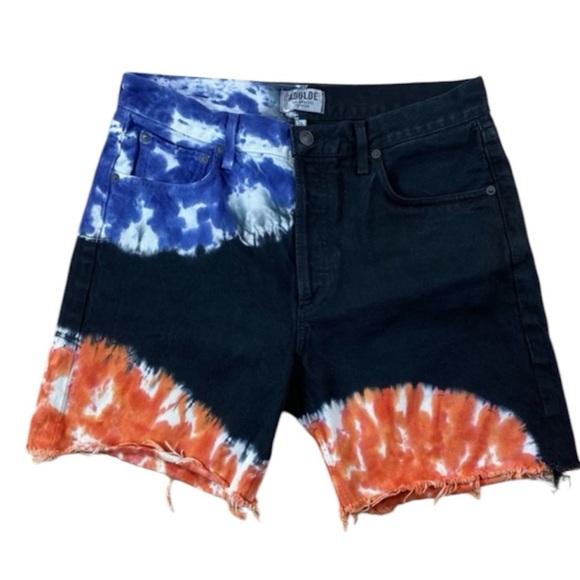 AGOILE RUMI TIE DIE BLACKLIGHT SHORTS 28 - Picture 2 of 5